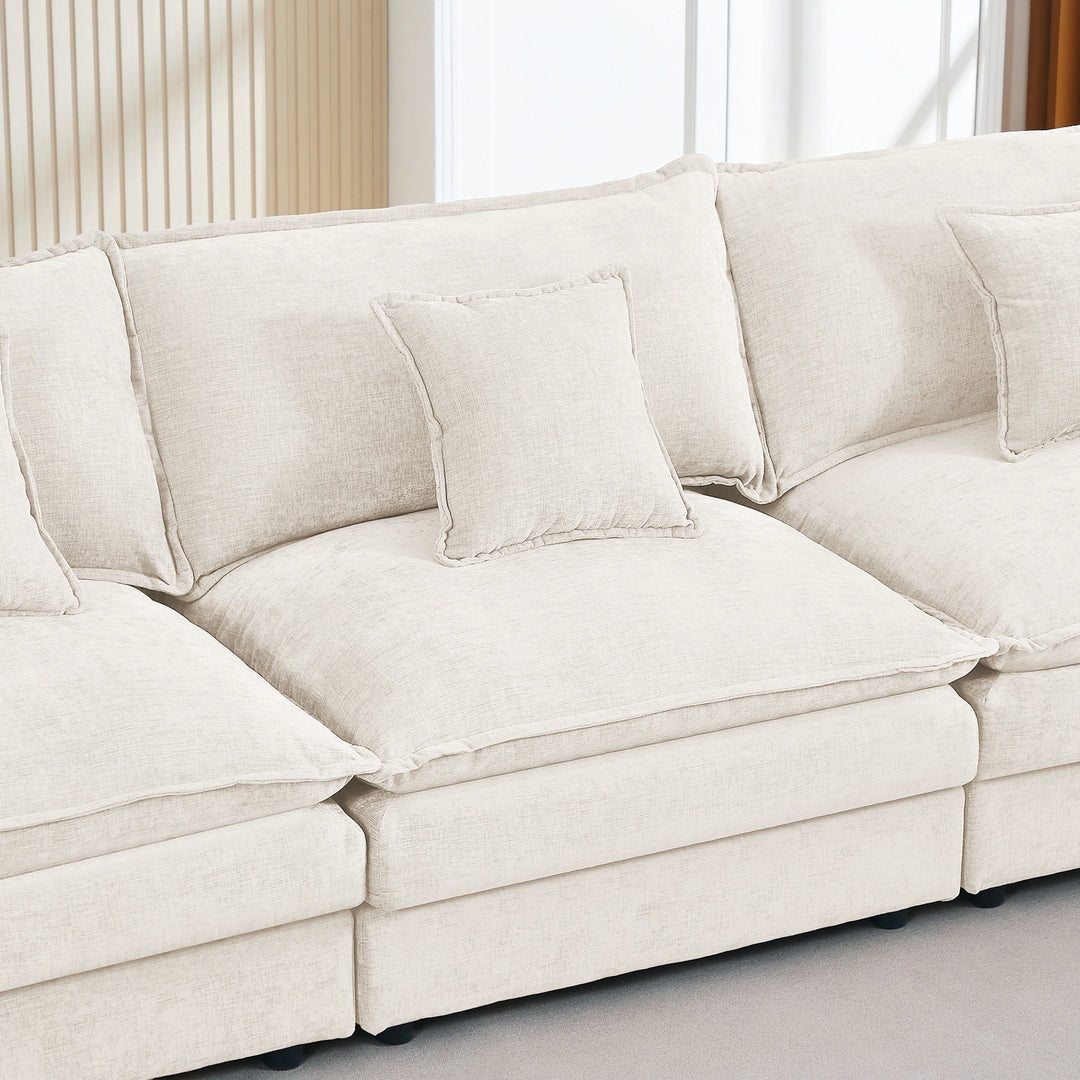 Modular Sectional Sofa, 102 Inch L Shaped Couch Set for Living Room