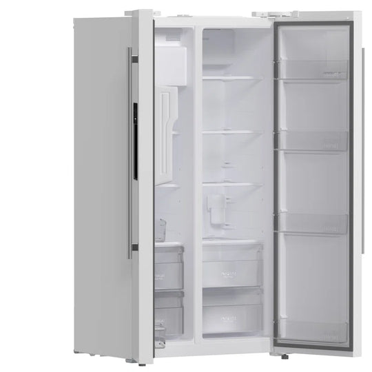 Salerno 36-Inch Side-By-Side 20 Cu.Ft Refrigerator with External Ice & Water Dispenser