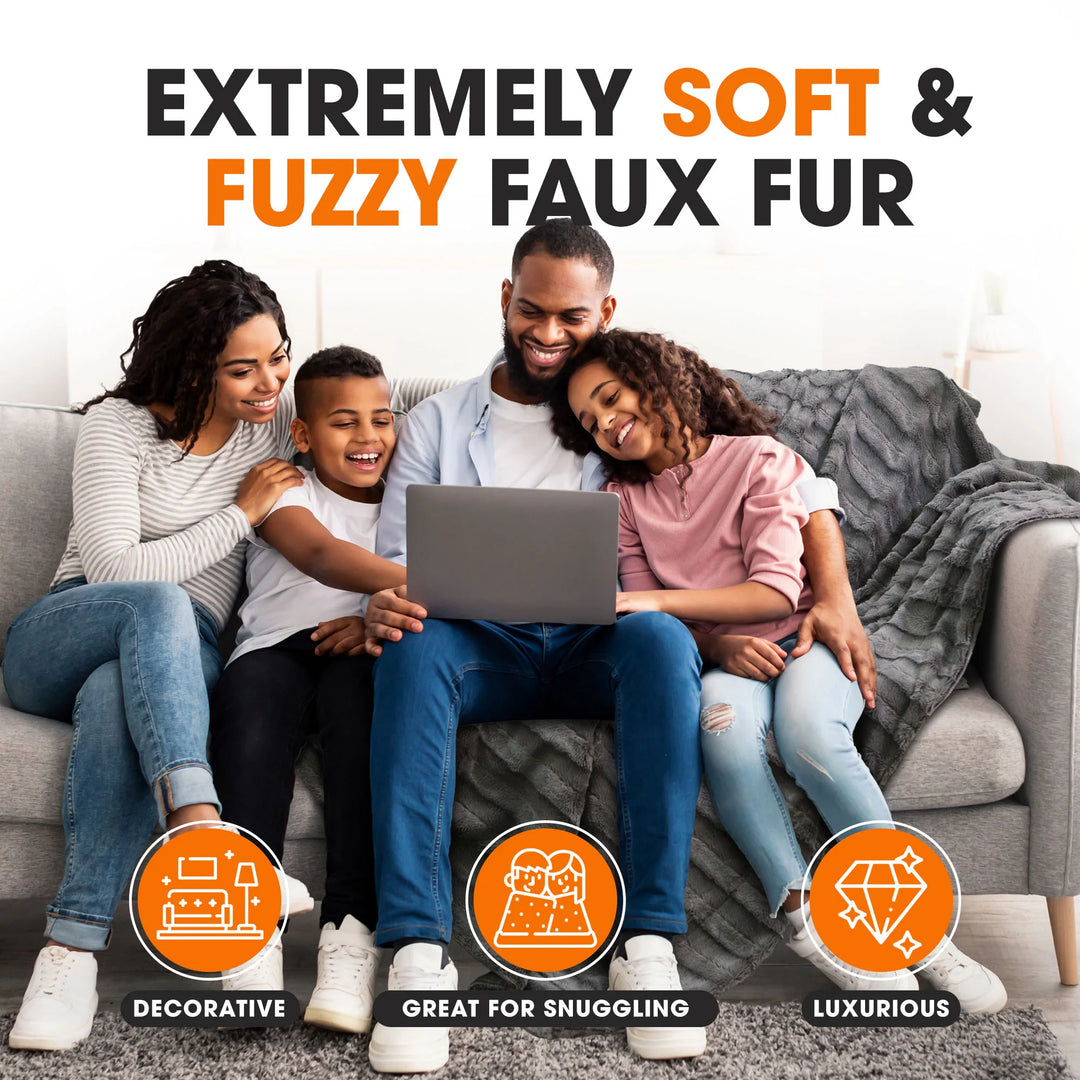 40 X 50 Ultra Soft Faux Fur Throw Blanket