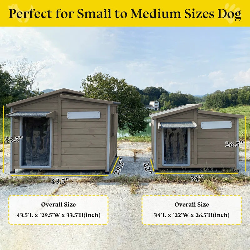 Haiya Dog House with Chew-Proof Iron Frame