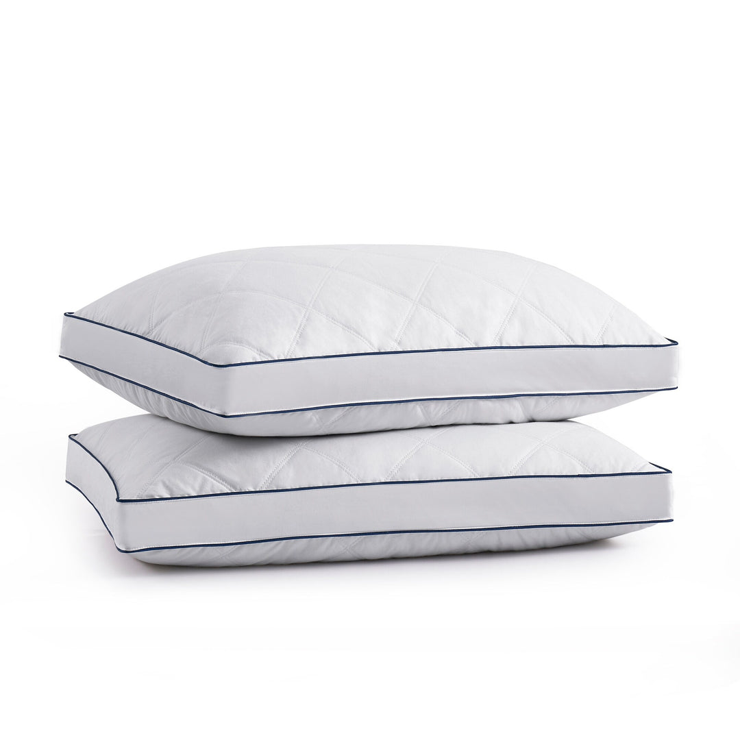 Medium-Firm 2-Inch Gusset Feather and down Pillows Set of 2