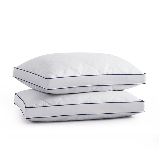 Medium-Firm 2-Inch Gusset Feather and down Pillows Set of 2