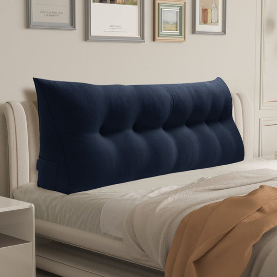 Bed Rest Wedge Reading Pillow Headboard Back Support Cushion