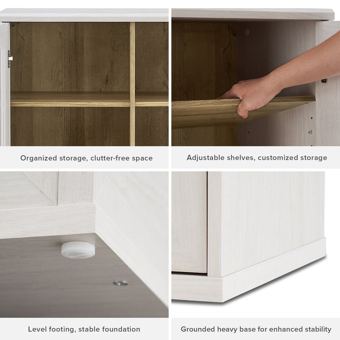 Mopio Blake Acrylic Cabinet with Hutch