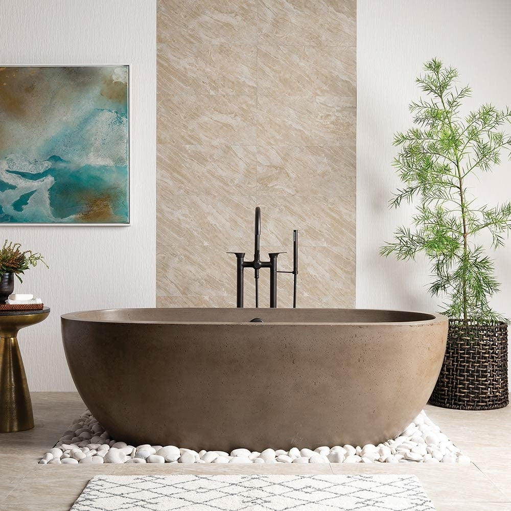 Avalon Nativestone Freestanding Soaking Tub