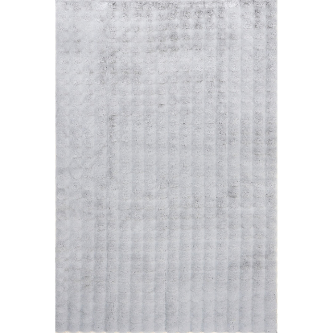 Jeni Solid Plush Machine Washable Area Rug