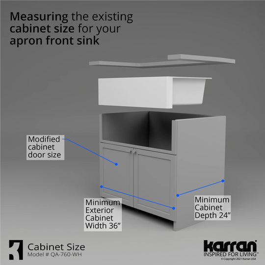 Farmhouse/Apron-Front Quartz Double Bowl Kitchen Sink