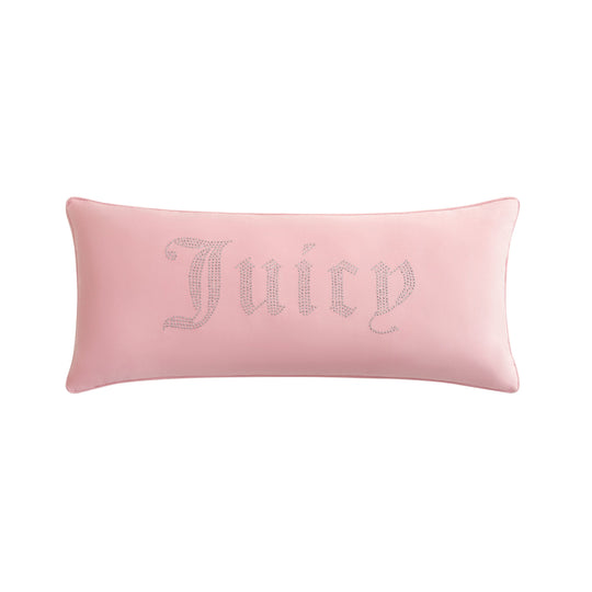 Silver Rhinestone Pillow 16" X 36"