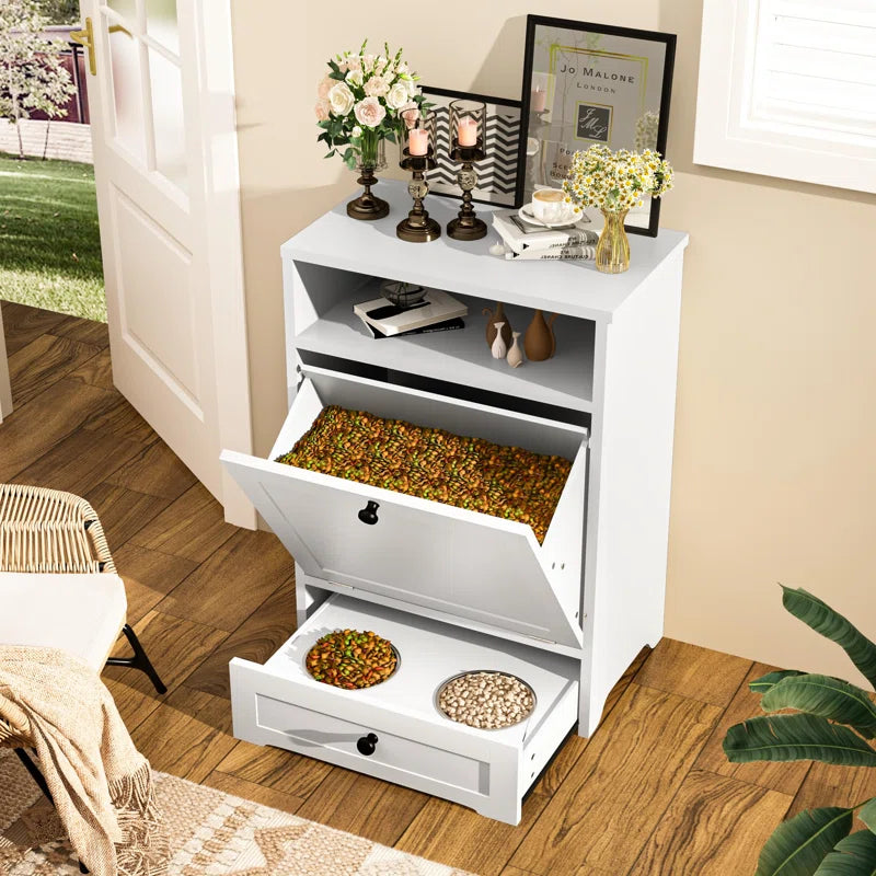 2-Tier Stainless Steel Pet Feeding Station