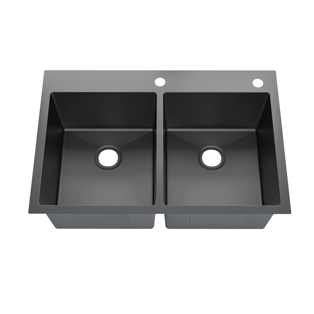 Drop in Double Bowl 304 Stainless Steel Kitchen Sink