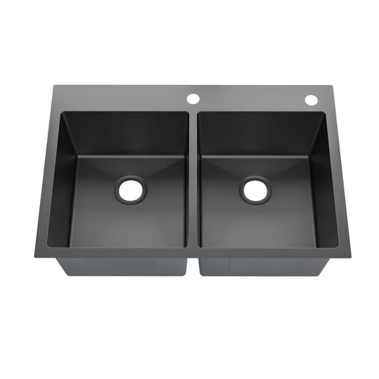 Drop in Double Bowl 304 Stainless Steel Kitchen Sink