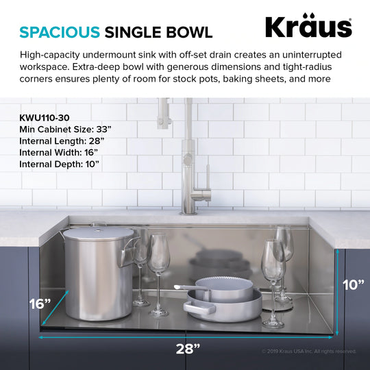Kore Workstation Undermount Stainless Steel Kitchen Sink