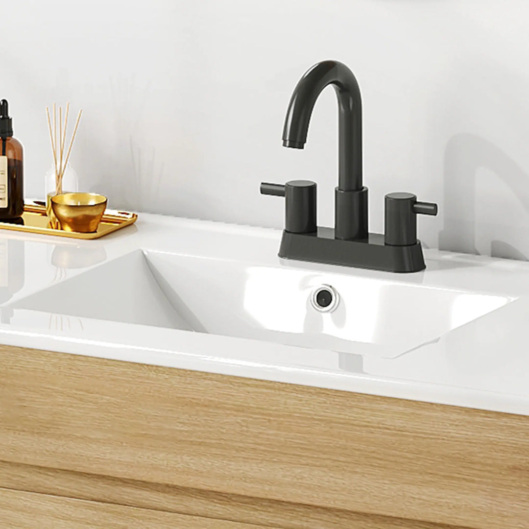 37" Freestanding Single Bathroom Vanity with 1 Soft Closing Cabinet & 2 Drawers