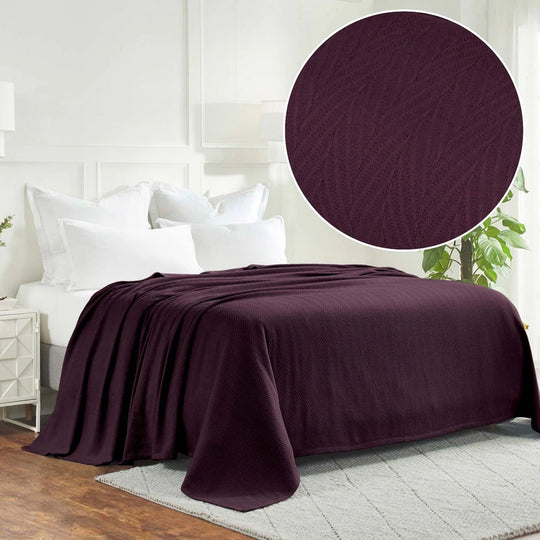 Metro Zig-Zag Chevron All-Season Bedding Cotton Blanket