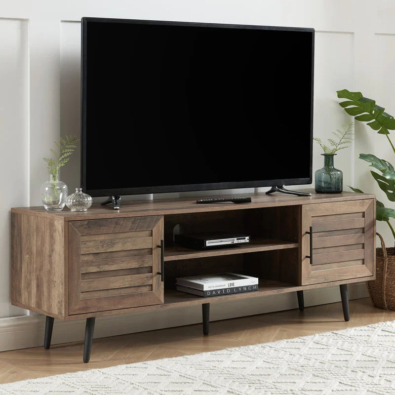 Mid-Century Modern TV Stand for Tvs up to 70" Entertainment Center Media Console - 20.5'' H X 59'' W X 15.5'' D
