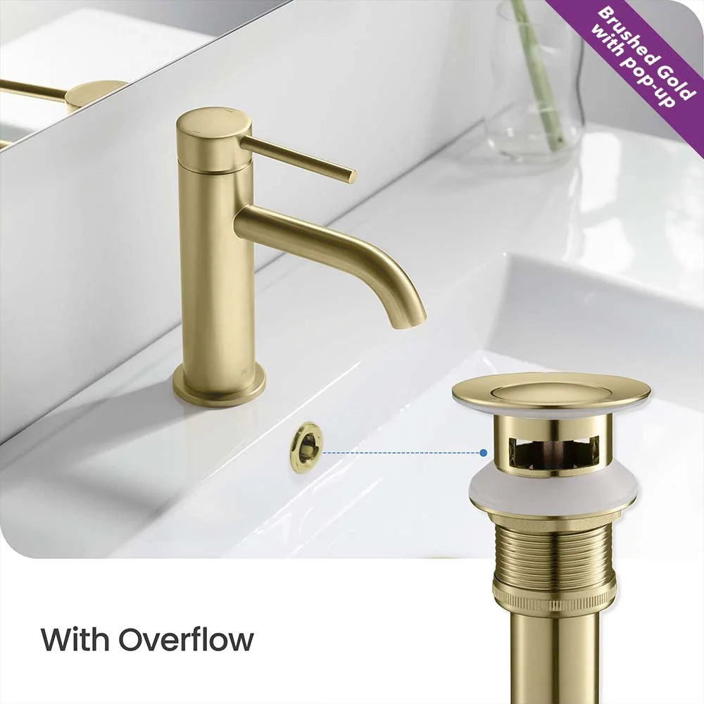 Luxury Single Hole Bathroom Faucet