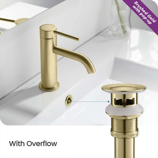 Luxury Single Hole Bathroom Faucet