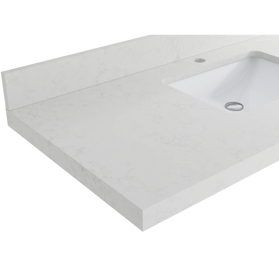Willow Collection 84 in W X 22 in D X 36 in H Boston Double Bowl Sink Bathroom Vanity with Countertop