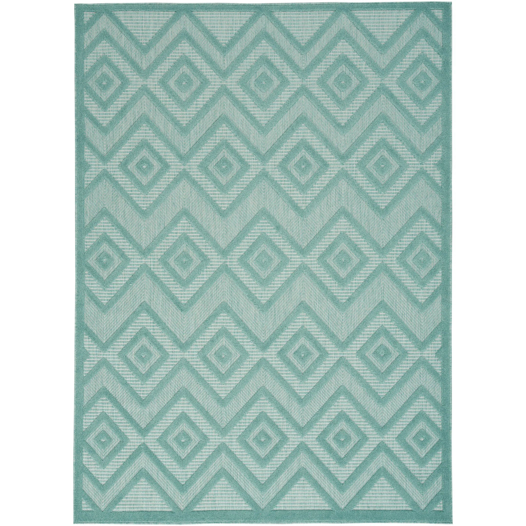 Versatile Indoor/Outdoor Geometric Flatweave Area Rug