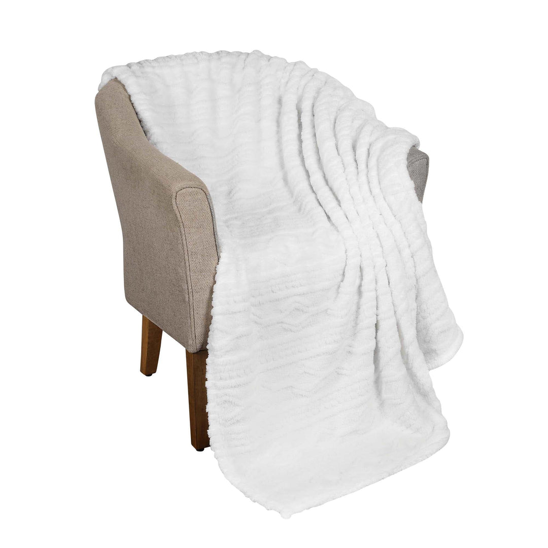 Arctic Boho Jacquard Plush Fluffy Fleece Blanket