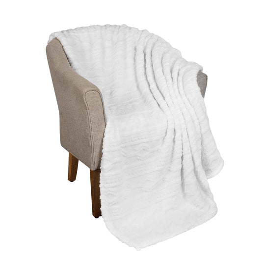 Arctic Boho Jacquard Plush Fluffy Fleece Blanket