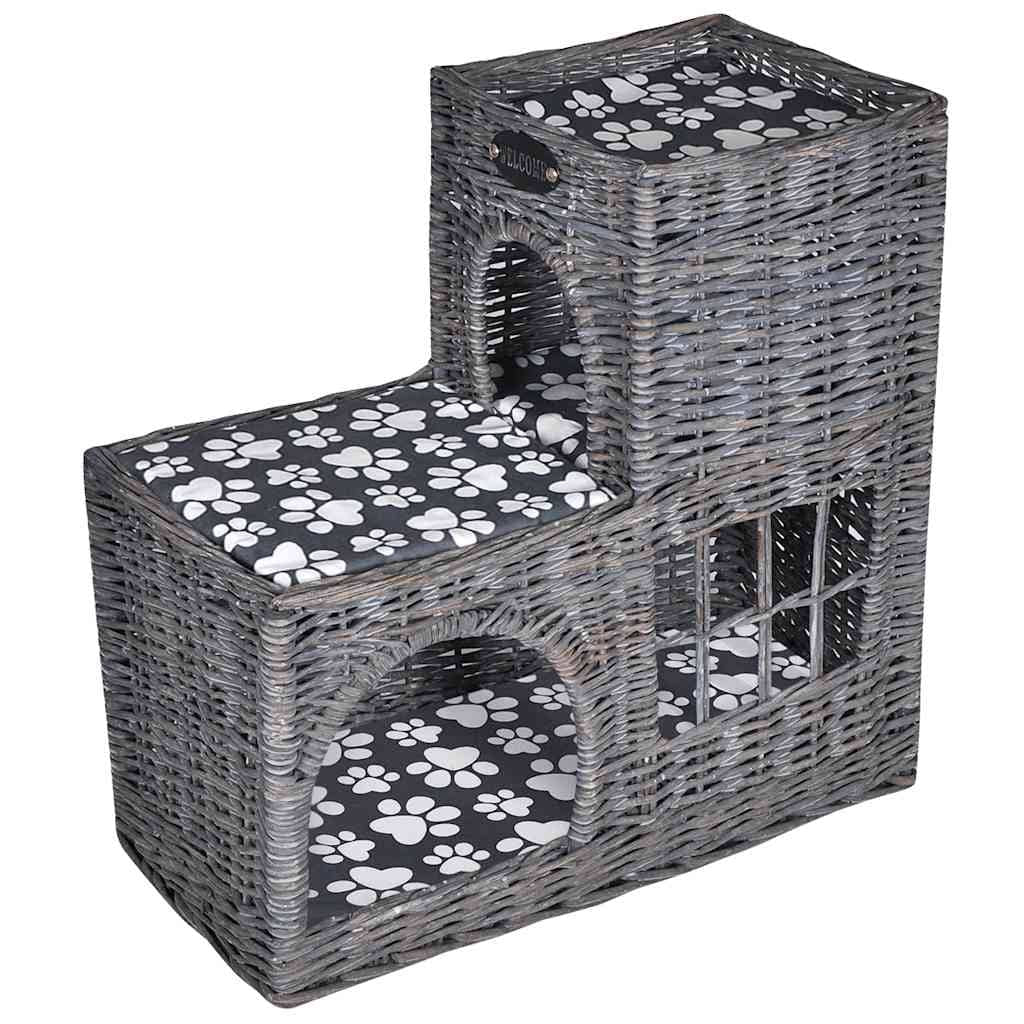 Willow Cat Tree Pet House/Bed/Castle/Scratching Post with Cushion - 21.7" X 10.6" X 20.9"