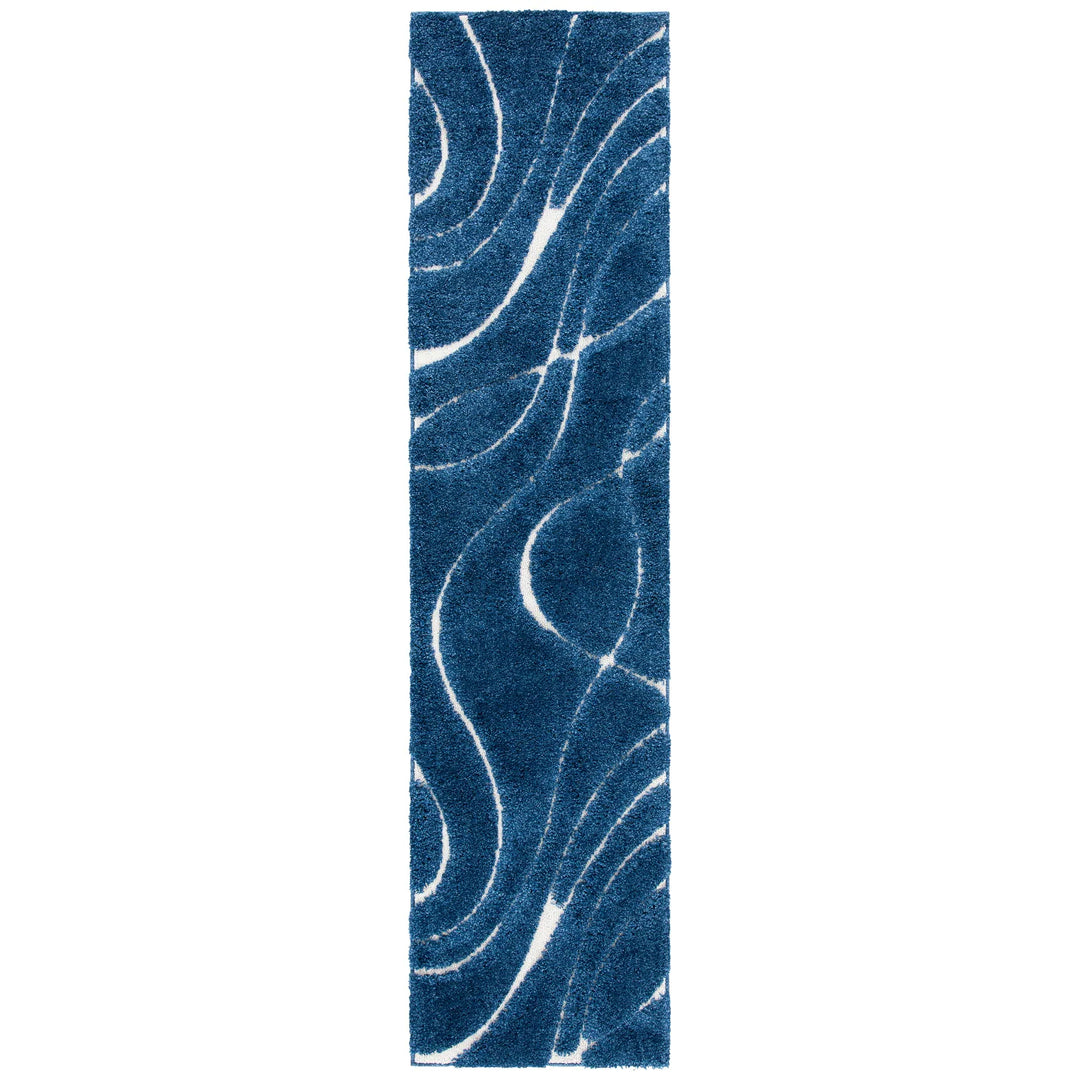 Florida Shag Sigtraud Abstract Waves 1.2-Inch Thick Rug