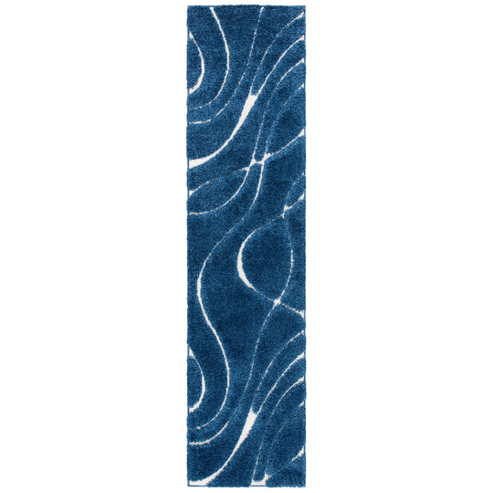 Florida Shag Sigtraud Abstract Waves 1.2-Inch Thick Rug