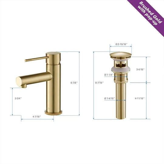 Luxury Single Hole Bathroom Faucet