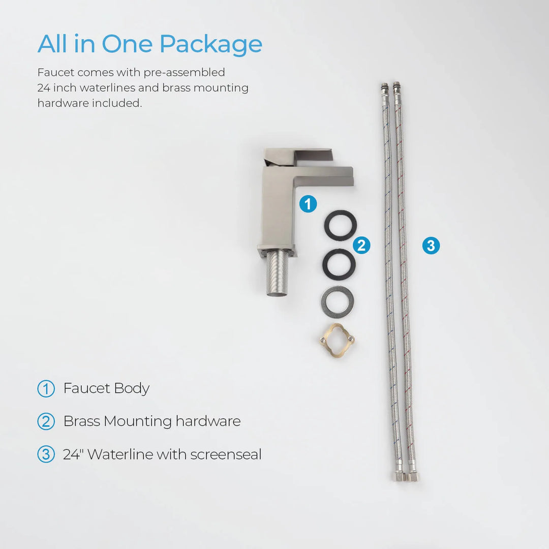 Waterfall Single Handle Bathroom Faucet