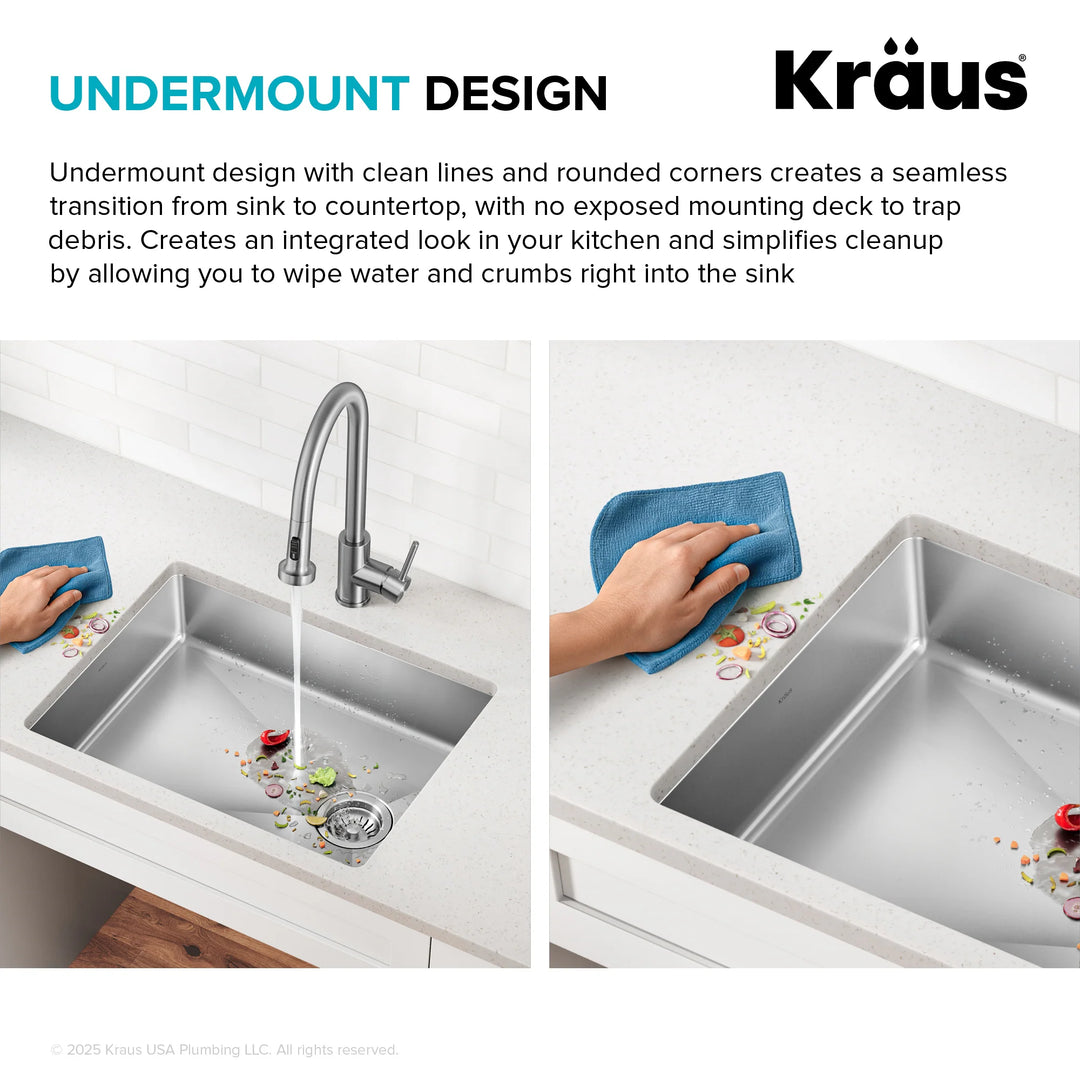 Fairlane Undermount 18 Gauge Stainless Steel Kitchen Sink