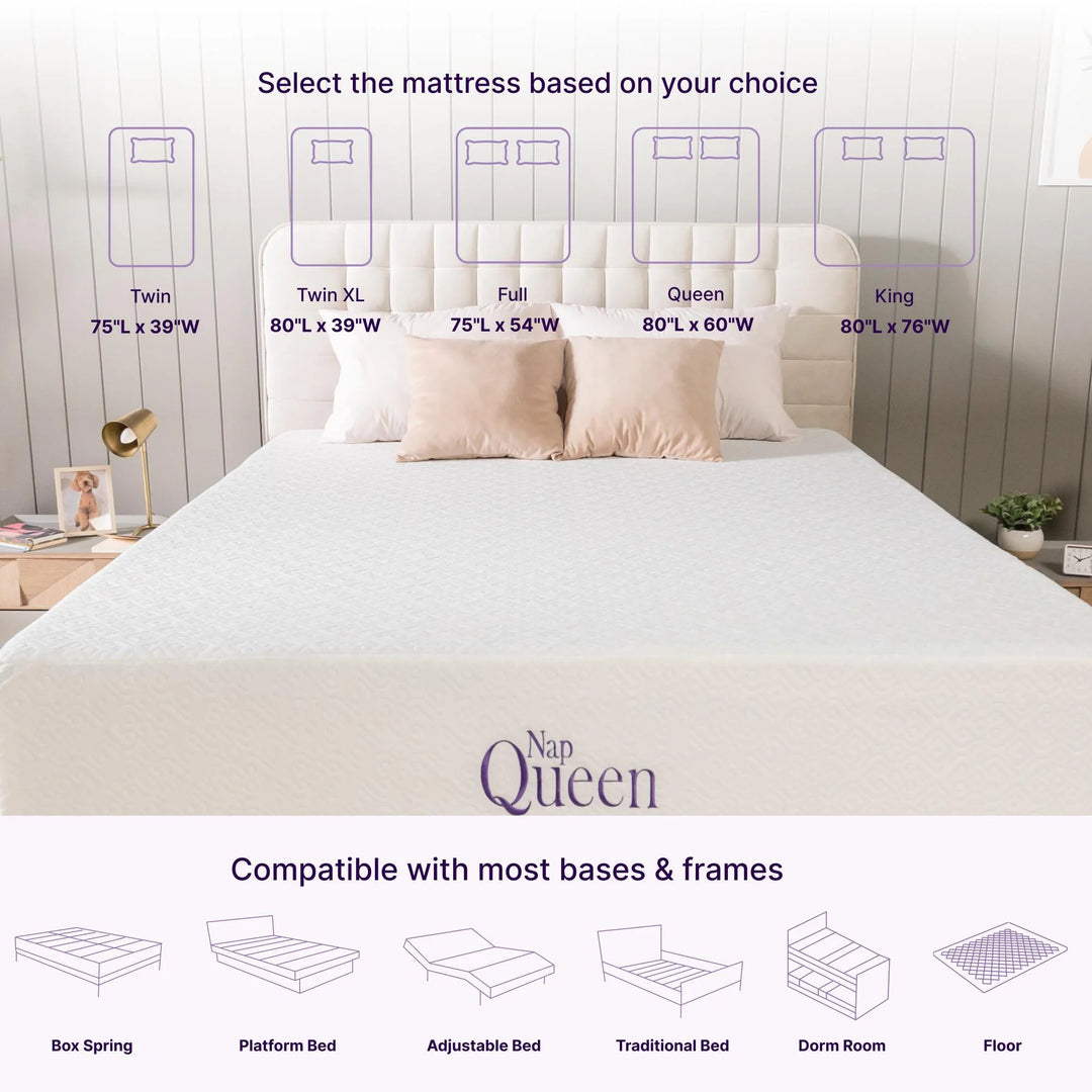 Elizabeth 10" Cooling Gel Memory Foam Mattress