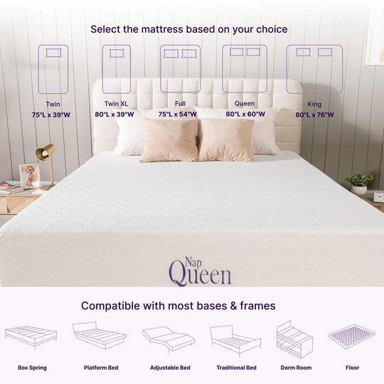 Elizabeth 10" Cooling Gel Memory Foam Mattress