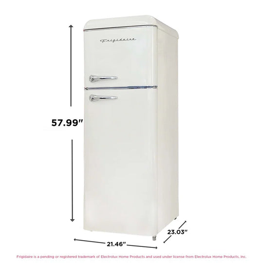 7.5 Cu. Ft. Capacity Retro Fridge Freezer Combo, Upright Fridge Freezer Combo, Apartment Size