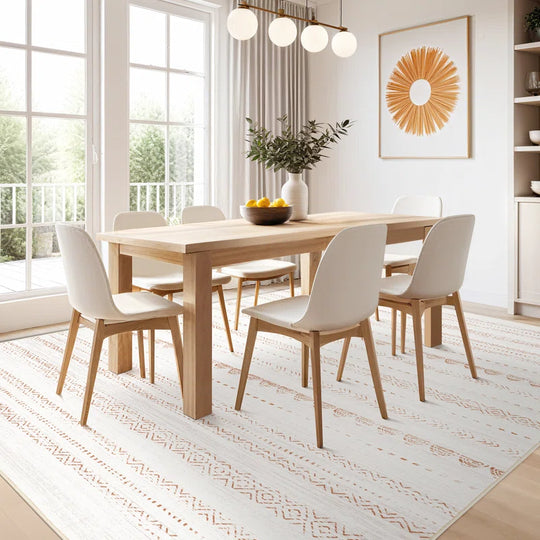 Anthonyville Area Rug Living Room Rugs: Washable Boho Large Neutral Farmhouse Soft Moroccan Stain Resistant Indoor Floor Carpet for Bedroom Nursery Kids Playroom Office Dining Room Home House Decor