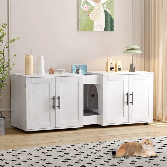 Dyte Medium Density Fiberboard (MDF) Litter Box Enclosure