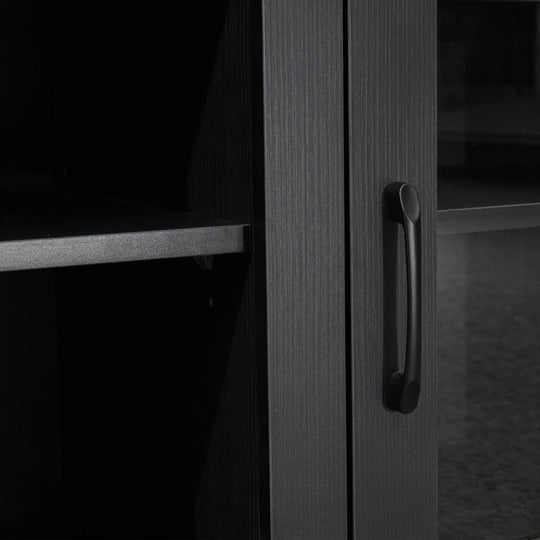 Classic TV Stand for up to 80" Tvs-Glass Fronted Doors-Modern Finish - 65"W X 16"D X 23.625"H