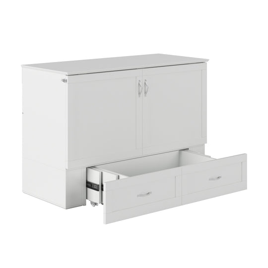 Hamilton Murphy Bed Chest with Mattress and Storage Drawer