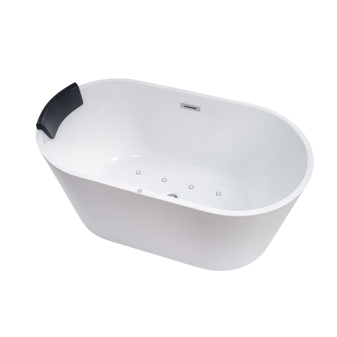 54" Acrylic Freestanding Soaking Bathtub
