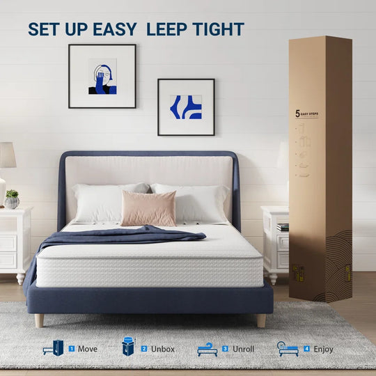 6''/8''/10"/12"/14 Medium Hybrid Mattress – Certipur-Us, OEKO-TEX Certified