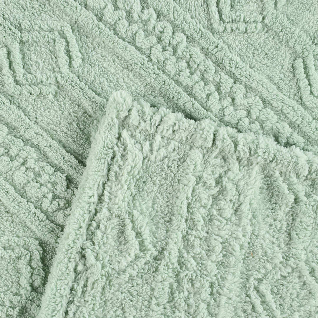 Arctic Boho Jacquard Plush Fluffy Fleece Blanket