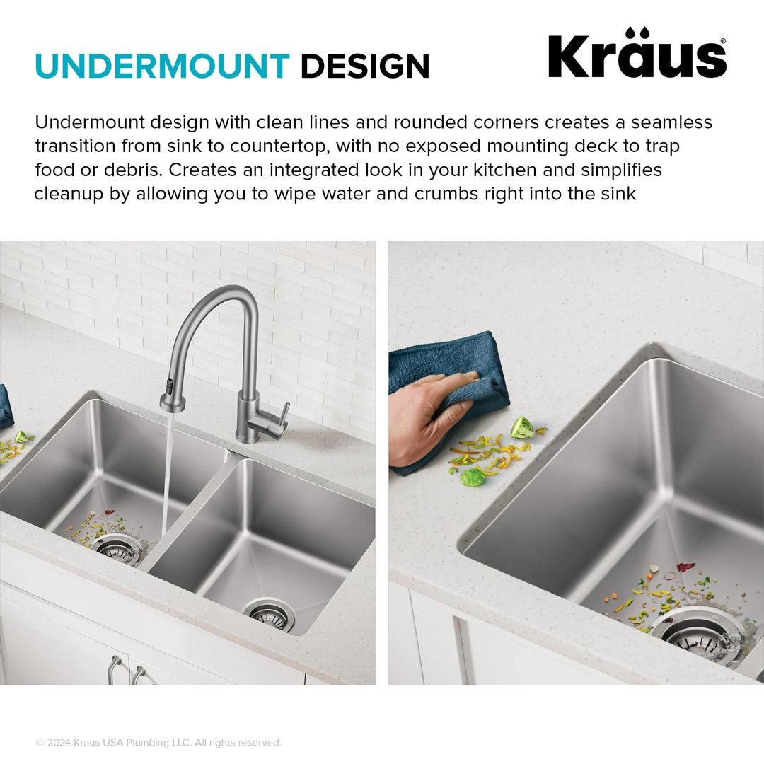 Fairlane Undermount 18 Gauge Stainless Steel Kitchen Sink