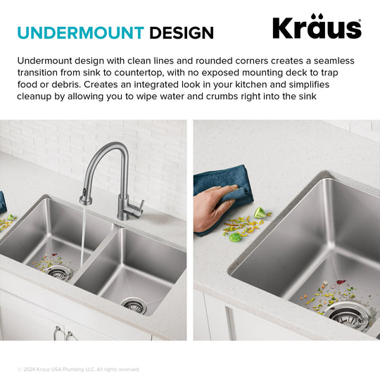 Fairlane Undermount 18 Gauge Stainless Steel Kitchen Sink