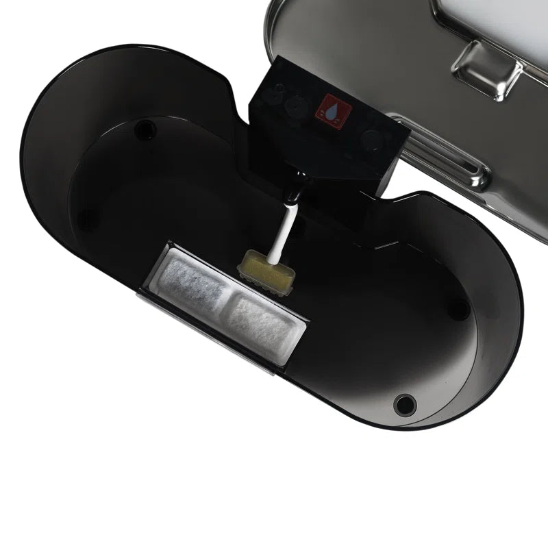 Automatic Pet Water Fountain, 2.8L, Stainless Steel & PC