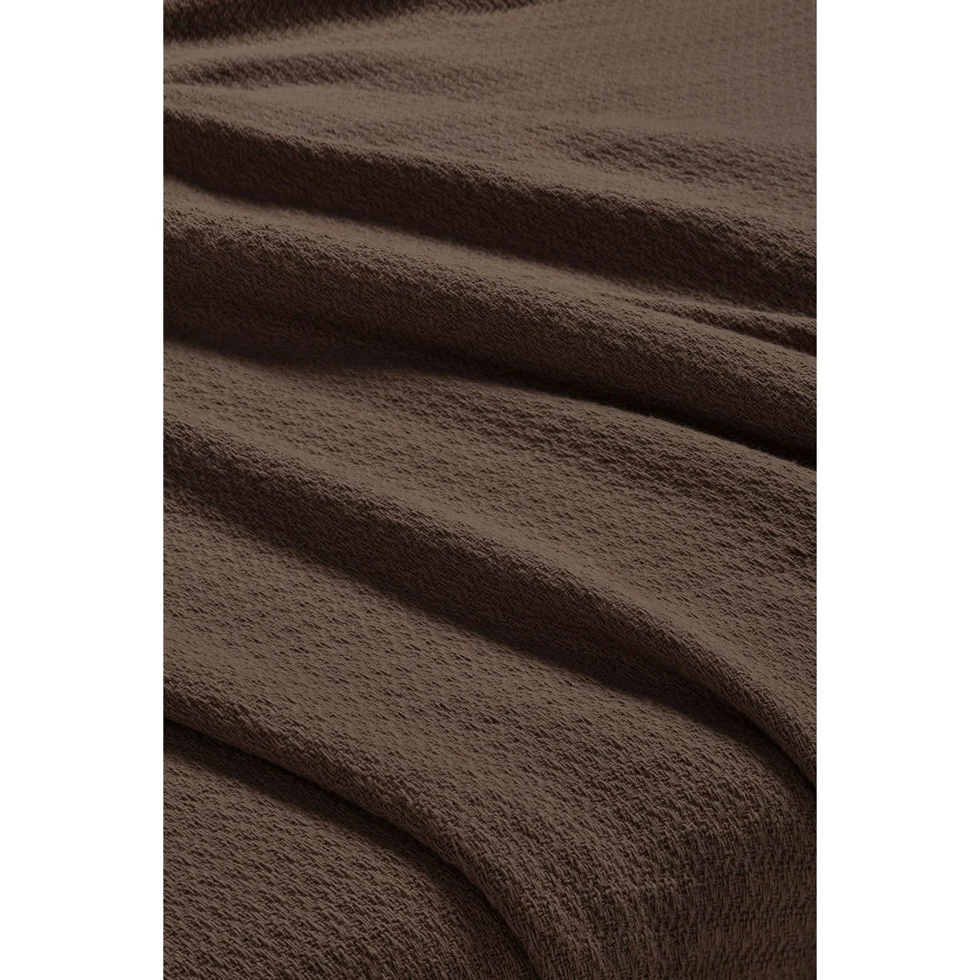 Waffle Weave Honeycomb Knit Soft Cotton Blanket
