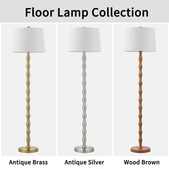 61'' Floor Lamp with Fabric Drum Shade