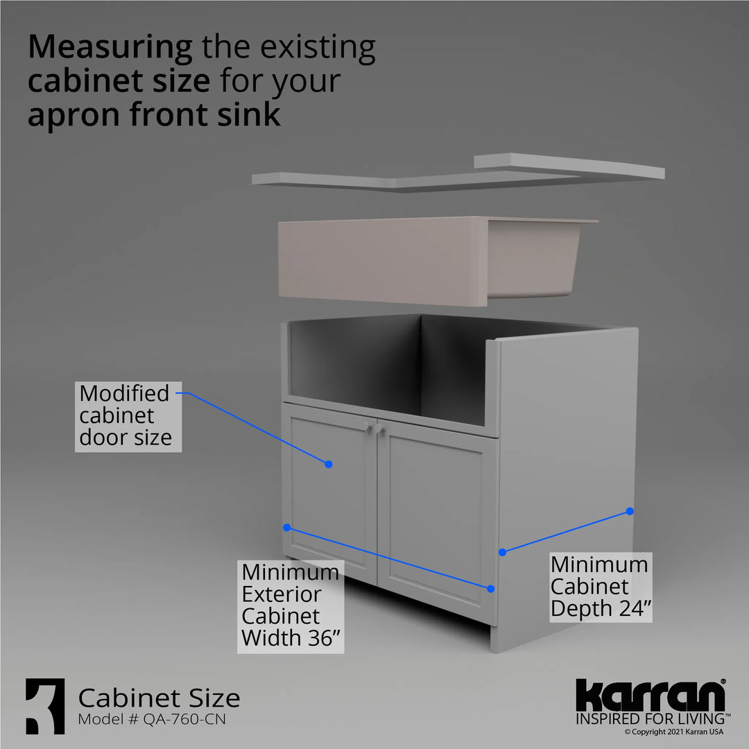Farmhouse/Apron-Front Quartz Double Bowl Kitchen Sink