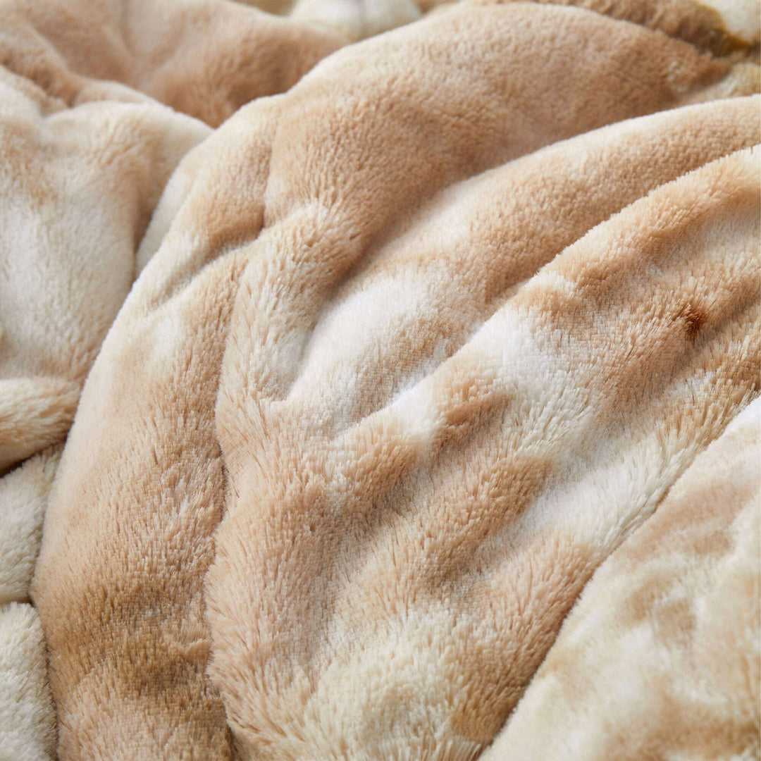 3 Piece Winter Reversible Comforter Set Faux Shearling Ultra Soft Minky Plush and Fuzzy Fleece Microfiber