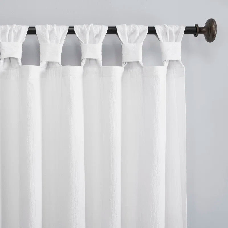 Archaeo Sarro Washed Cotton Semi-Sheer Tab Top Curtain Panel