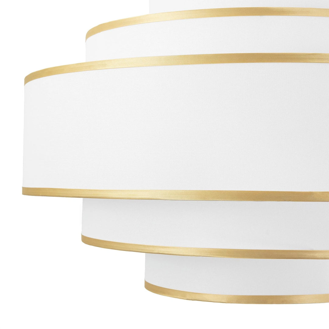 Getledel 30 In. 7-Light Dimmable Tiered Drum Chandelier